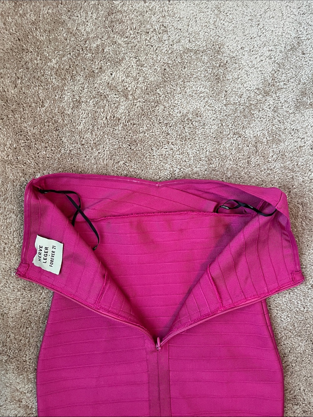 Herve Leger X Forever 21 Strapless Bandage Dress - Picture 6 of 8